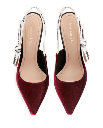 Dior | J'adior velvet slingback kitten heels