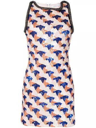 Rachel Gilbert Priya sequin-embellished Sleeveless Mini Dress - Farfetch
