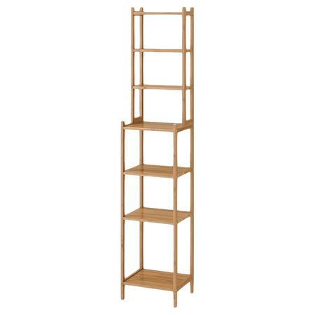 IKEA RÅGRUND Shelf unit, bamboo, 13 "