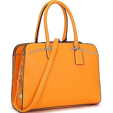 light orange purse
