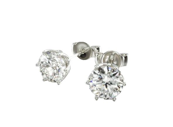 diamond earring studs