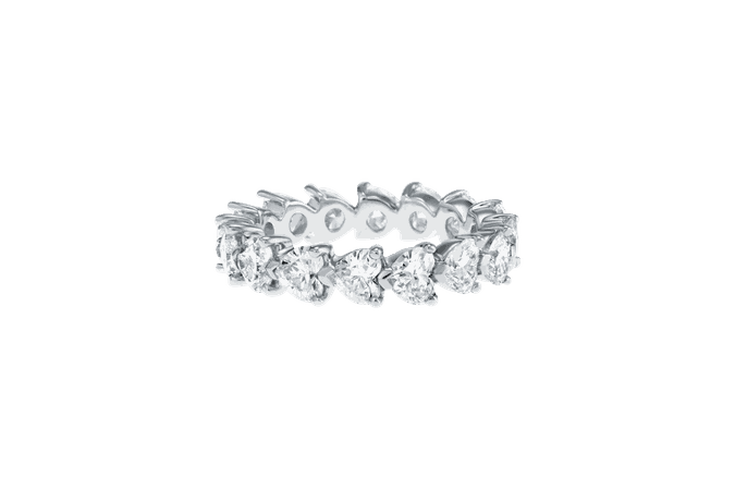 Heart-Shaped Diamond Wedding Band | Harry Winston