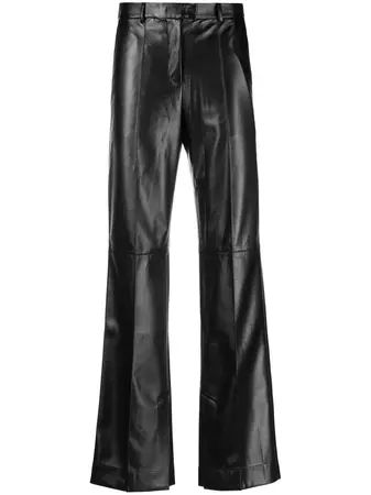 Materiel Eco Leather straight-leg Trousers - Farfetch