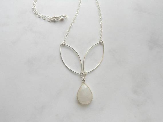 Moonstone Petal Necklace – Fabulous Creations Jewelry