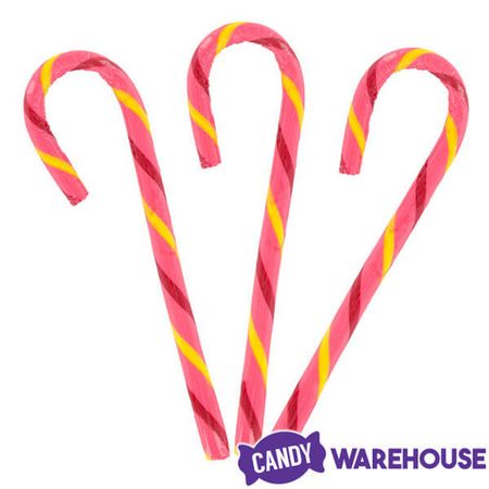 Jelly Belly Candy Canes - Very Cherry: 80-Piece Bucket | Candy Warehouse