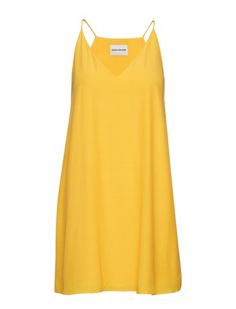 Calvin Klein JeansFlared Slip Dress (Lemon) (44.95 €) - Calvin Klein Jeans - | Boozt.com