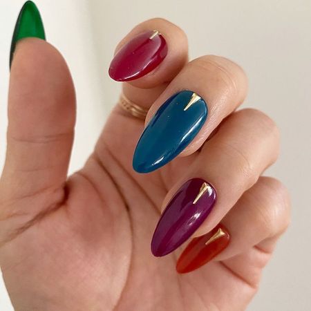jewel tones nails
