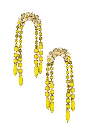 Elizabeth Cole Asa Earrings in Sunny Yellow | REVOLVE