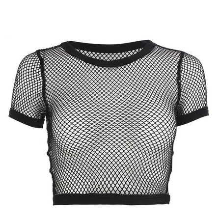 fishnet shirt