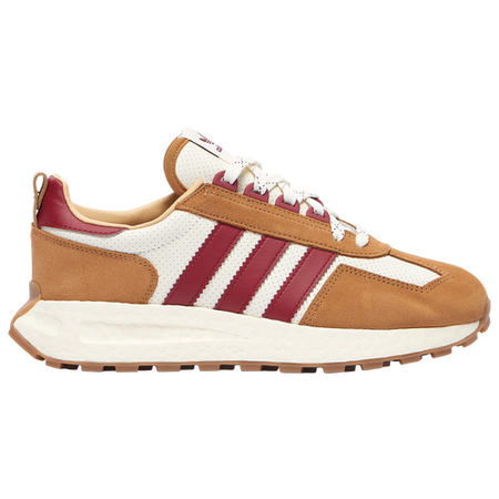 tan and red Adidas