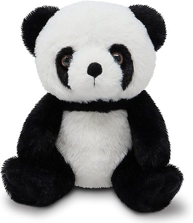 Amazon.com: Fluffuns Panda Stuffed Animal - Stuffed Panda Bear Plush Toys - 9 Inches 3-Pack (Black, Blue & Gray): Toys & Games