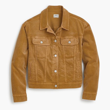 J.Crew: Garment-dyed Corduroy Jacket brown