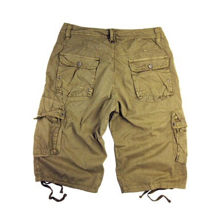 Stone Touch Jeans - Stone Touch Men's Military-style Cargo Shorts #27s-KH sizes:32 - Walmart.com - Walmart.com