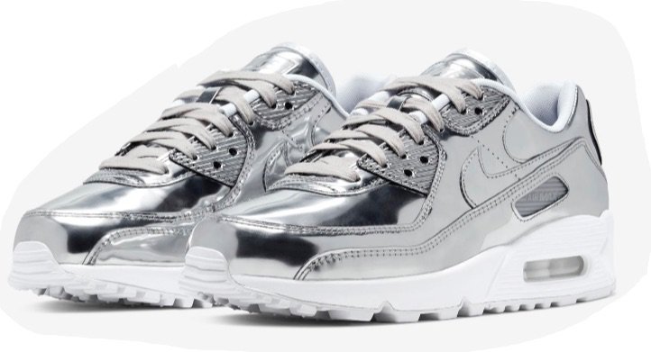 silver sneakers