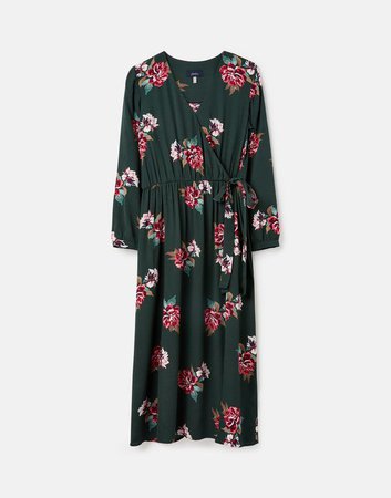 Chloe null Fixed Wrap Dress , Size US 6 | Joules US green