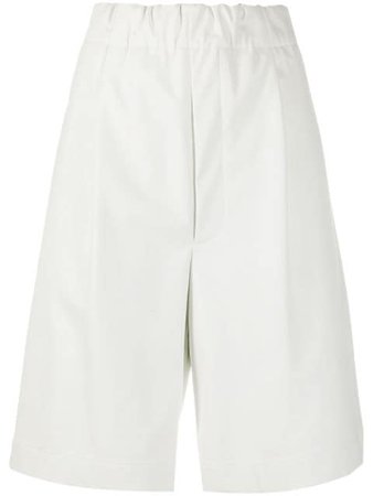 Jejia High Waist Bermuda Shorts B1205008 White | Farfetch