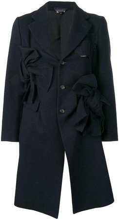 Pre-Owned bow detailed coat