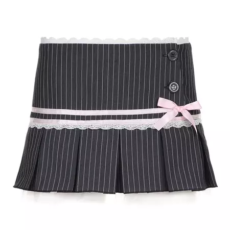 Pinstripe Coquette Micro-Mini Skirt | BOOGZEL CLOTHING – Boogzel Clothing