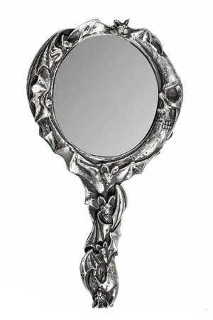 Bat Moon Hand Mirror by Alchemy Gothic | Gifts & ware