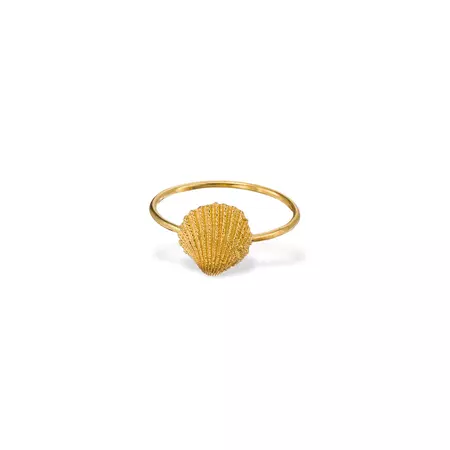 Little oyster - ring - silver 925 - gold plated – Agapis Jewellery