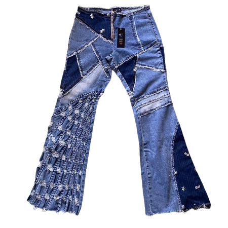 Delia's Denim Patchwork Flare Jeans