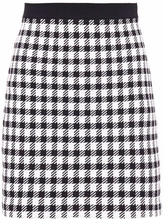 Miu Miu check-print Cotton Mini Skirt - Farfetch
