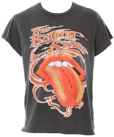 Madeworn Black Rolling Stones T-Shirt