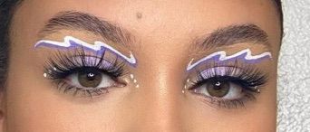 purple and white liner