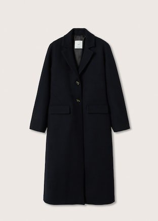Buttoned wool coat - Women | Mango USA