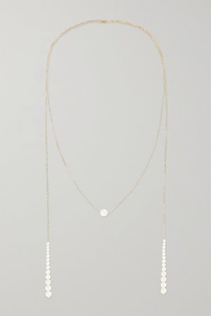 Gold 14-karat gold pearl necklace | Mizuki | NET-A-PORTER