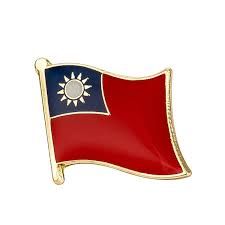 taiwan flag pin