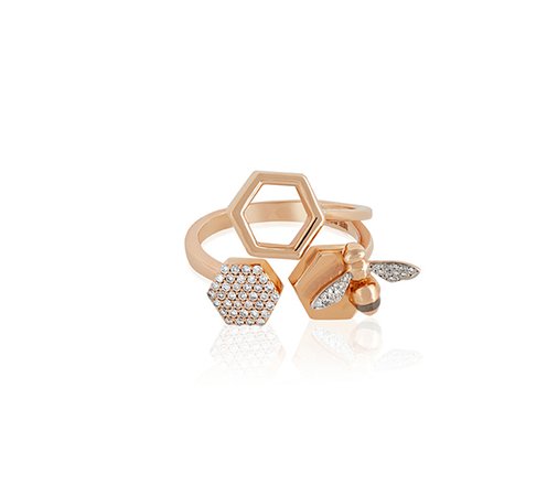 Honeycomb Ring | Rings | Products | BEE GODDESS
