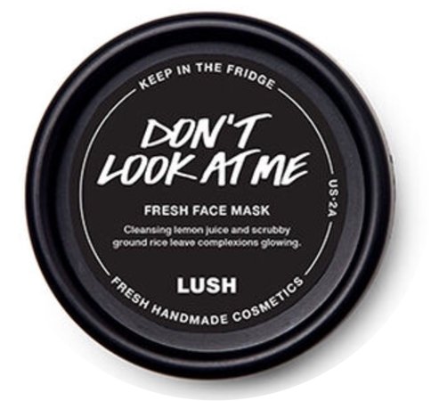 lush dont look at me mask