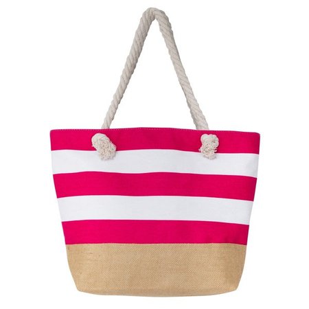 Shop Large Canvas Water Resistant Beach Bag, Rope Handle Travel Tote Bag - Free Shipping On Orders Over $45 - Overstock - 18537453