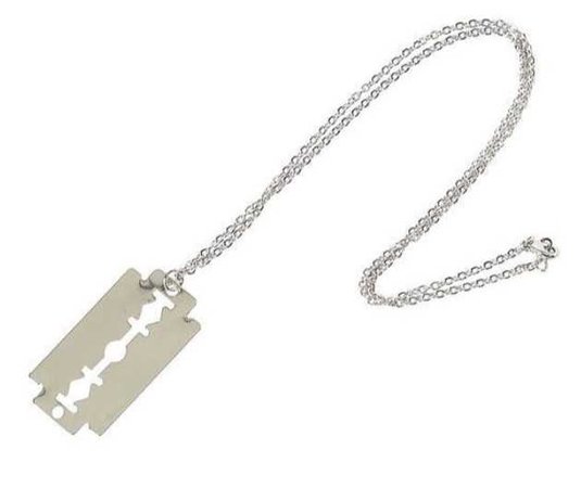 Razor Blade Necklace - @png.rip PNG Collection