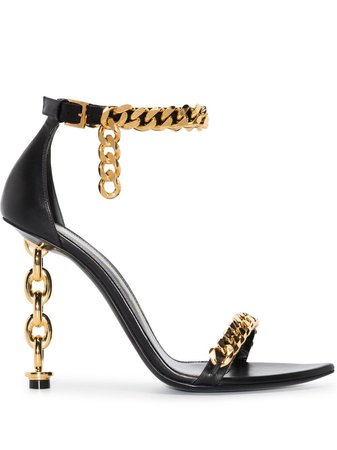 TOM FORD chain-link Leather Sandals - Farfetch