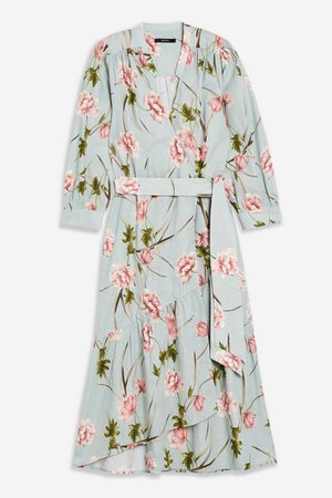 Floral Midi Wrap Dress | Topshop