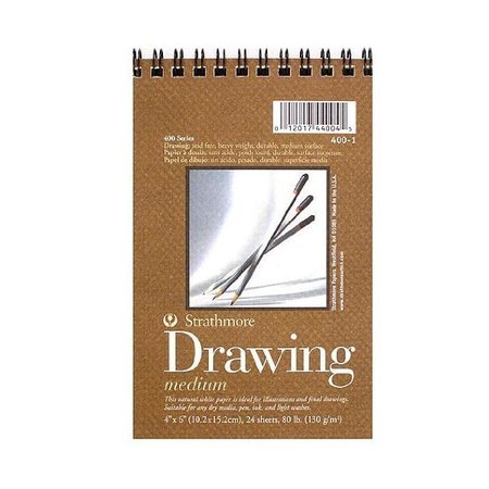 drawing pad of paper