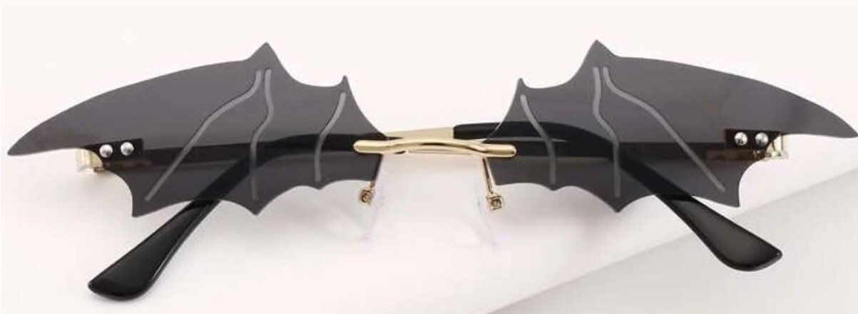 bat wing glasses