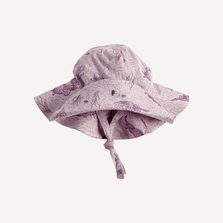 button sun hat | purple otter | bamboo - XL