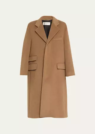 Saint Laurent Wool-Blend Overcoat - Bergdorf Goodman