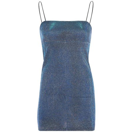 Blue Glitter Mini Dress - Own Saviour
