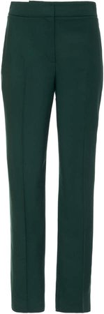 Cropped Stretch-Wool Crepe Straight-Leg Pants