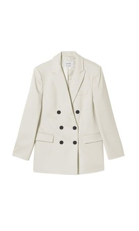 Double-breasted blazer - Women's Just in | Stradivarius United States