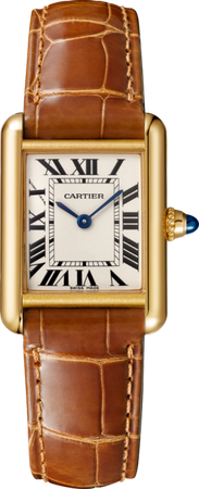 Cartier .high.tank-louis-cartier-watch-yellow-gold.png (314×772) | ShopLook