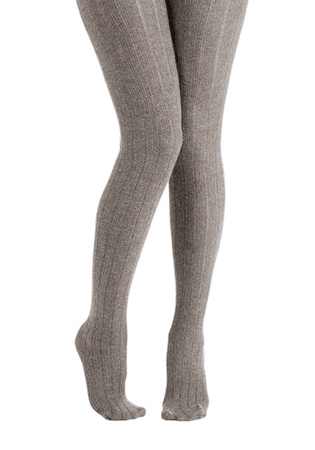 gray knit tights