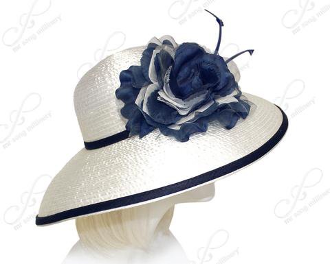 white and navy brimmed hats - Google Search