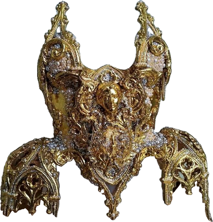 gold corset