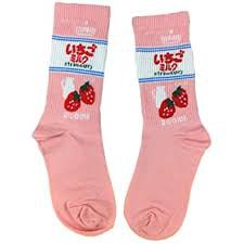strawberry milk socks - Google Search
