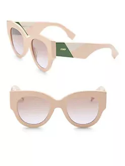 Fendi - Cat Eye Block Sunglasses